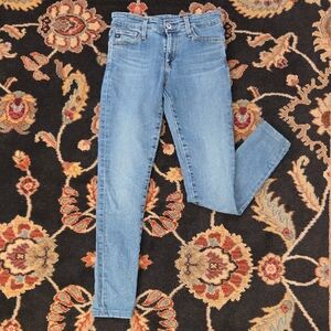 Ag Adriano Goldschmied Light Blue Skinny Jeans